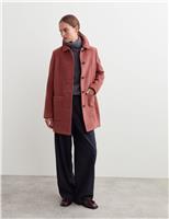Pure Wool Single Breasted Short Car Coat