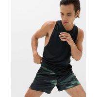 Goodmove Printed Sports Shorts Dusty Green