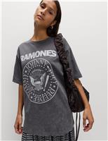 Pure Cotton Oversized Band T-Shirt