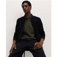 M&S Ultimate Regular Fit Pique Polo Shirt Dark Khaki