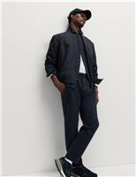 Cotton Rich Herringbone Joggers