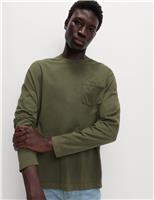 Pure Cotton Crew Neck T-Shirt