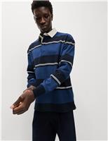 Pure Cotton Striped Rugby Shirt