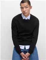 Pure Cotton Crew Neck Jumper