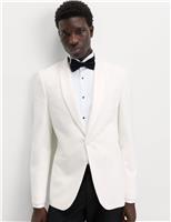 Regular Fit Sharkskin Suit Jacket