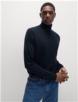 Cashmilon High Neck Half Zip Jumper