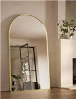 Metal Arch Free Standing Mirror