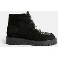 Suede Block Heel Ankle Boots