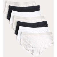 M&S 7 Pack Cotton with Stretch Grey Shorts (5-16 Yrs) Grey Mix