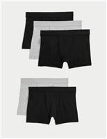 5pk Cotton with Stretch Trunks (5-16 Yrs)