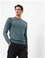 Pure Extra Fine Merino Wool Crew Neck Jumper