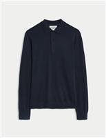 Pure Extra Fine Merino Wool Polo Shirt