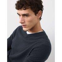 Autograph Pure Cashmere V-Neck Jumper Dark Navy
