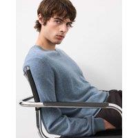 Autograph Pure Cashmere V-Neck Jumper Smokey Blue