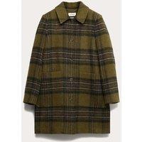 Pure Wool Check Coat