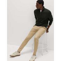 M&S Skinny Fit Stretch Chinos Sand