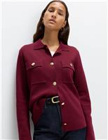 Collared Knitted Jacket