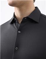 Slim Fit Easy Iron Pure Cotton Jersey Shirt