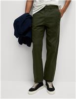 M&S Regular Fit Twill Chinos Mushroom