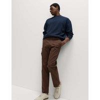 M&S Regular Fit Twill Chinos Bitter Chocolate