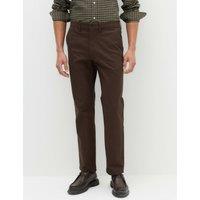 M&S Regular Fit Twill Chinos Bitter Chocolate