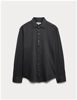 Slim Fit Easy Iron Pure Cotton Jersey Shirt