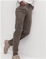 Straight Fit Textured 5 Pocket Trousers