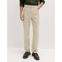 M&S Straight Fit Italian Moleskin 5 Pocket Trousers Light Buff