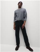 Straight Fit Italian Moleskin 5 Pocket Trousers