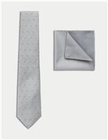 Geometric Tie & Pocket Square Set
