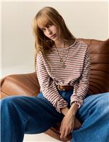 Pure Cotton Striped Top