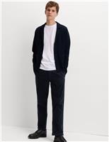 Straight Fit Italian Moleskin Chino Trousers