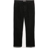 M&S Straight Fit Italian Moleskin Chino Trousers Black