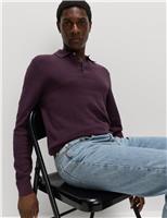 Cotton Modal Geometric Knitted Polo