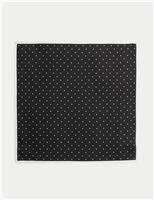 Polka Dot Pure Silk Pocket Square