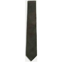 Textured Striped Pure Silk Tie