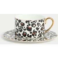 Bone China Leopard Print Cup & Saucer