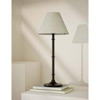 Metal Ribbed Table Lamp