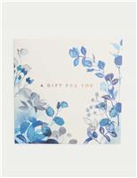 Blue Foliage Gift Card