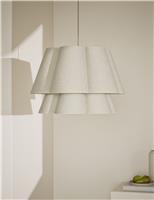 2 Tier Scallop Ceiling Lamp Shade