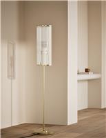 Monroe Ribbed Glass Floor Lamp