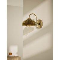 Glass Scallop Wall Light