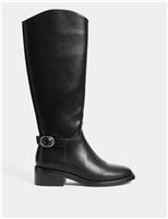 Buckle Knee High Riding Boot