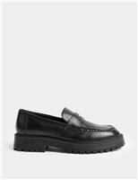Leather Chunky Loafers