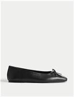Leather Slip On Flat Ballet Pumps