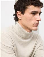 Pure Cashmere Roll Neck Jumper