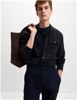 Air-Yarn Button Through Knitted Jacket