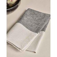 Set of 4 Woven Banded Napkins