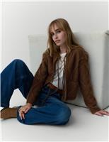 Tie Front Fluffy Cardigan with Alpaca