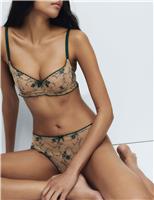 Helena Embroidery Thong